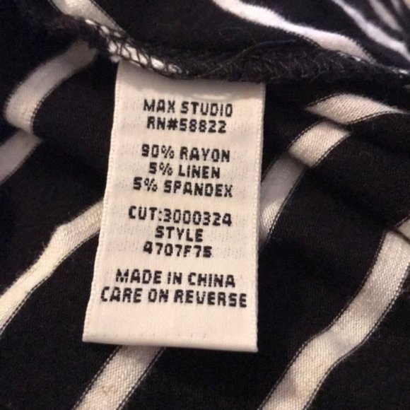 Max Studio Women’s Long Sleeve Shirt Navy White ALSU00213 - Picture 6 of 6